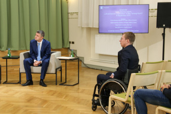 Eesti ja Läti välisministrite kohtumine Valga Gümnaasiumis
