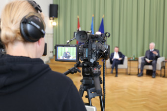 Eesti ja Läti välisministrite kohtumine Valga Gümnaasiumis