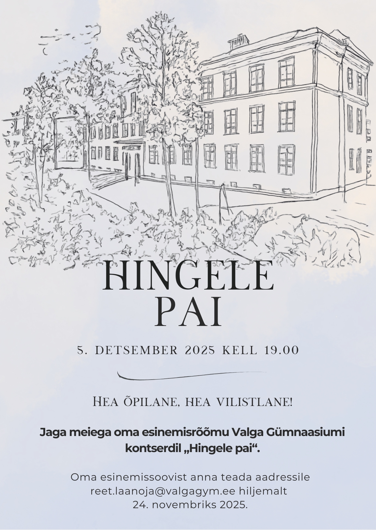 "Hingele pai" &uuml;leskutse esinejatele